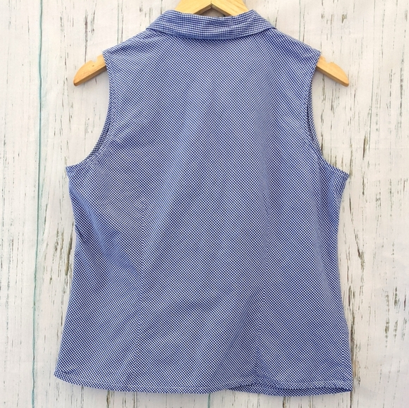 3/$20 Vintage Sonoma Gingham Collar Button Up Top - Picture 4 of 6